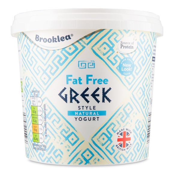 Brooklea Greek Style Fat Free Natural Yogurt 1kg